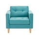 thumbnail image 1 of Sofa Retro 1c Felpa 05 Turquesa, 1 of 6