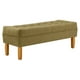 thumbnail image 2 of Banqueta Wood 2c Felpa 04 Verde Musgo, 2 of 4