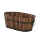 thumbnail image 2 of Maceta De Madera Estilo Barril, Versátil, Rústica, Para Patio, Alféizar De Ventana, Cocina, Mediana, 2 of 5
