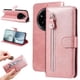 thumbnail image 3 of Funda con Cremallera para Realme 14 Pro, Carcasa Cartera de Cuero PU con Soporte y Tarjetero, 3 of 5