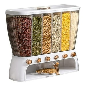 Click Ventas - Dispensador Cereales Granos 6 Divisiones Almacenamiento