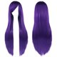 thumbnail image 1 of suxuMhao Pelucas - 1 Pieza Peluca de Cabello Morado Oscuro, Peluca con Diadema, Pelucas Estilo de Cabello Humano, Peluca sin Pegamento y Pelucas Sintéticas, 31.5 IN (80CM) de Largo, Fácil de Usar, 1 of 2