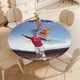 thumbnail image 4 of Cristiano Ronaldo-theme Fitted Round Tablecloths Elastic Edged Table Covers Waterproof Table Cloth for Kitchen Holiday Party Tables Decor 120cm, 4 of 6
