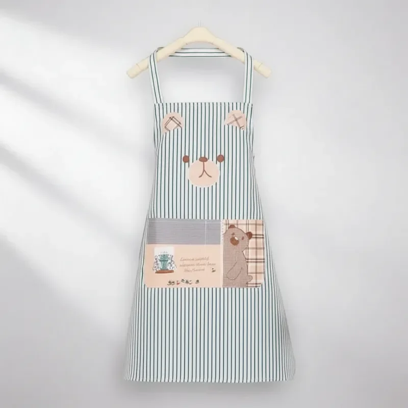 Delantal De Cocina Genérico Resistente Ositos Kawaii 70cm