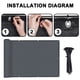 thumbnail image 2 of Pantalla de Privacidad LOVE STORY 91x305 cm Gris Oscuro HDPE, 2 of 6