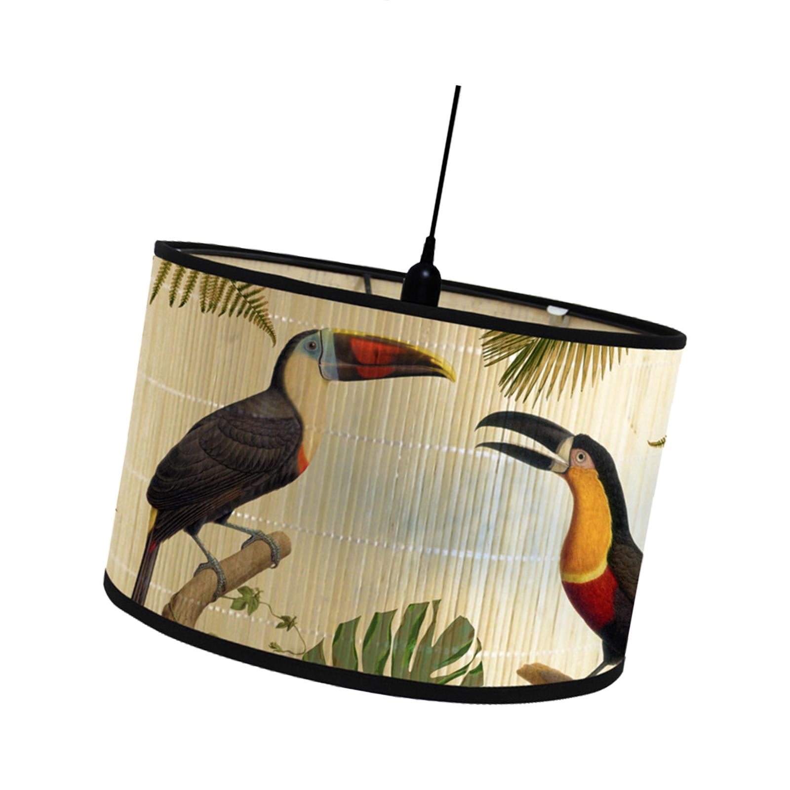 Ioensy - Pantalla De Lámpara Con Estampado De Tambor Cubierta De Luz Vintage Para Portalámparas E26/e27 Para Estilo Colgante C