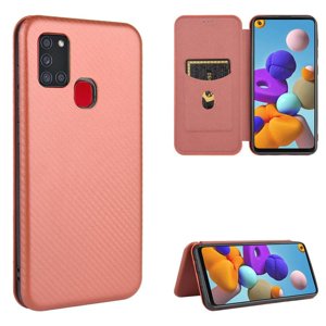 Funda Flip Para Foxdock Samsung Galaxy A21S - Funda Magnética De Negocios, Funda Protectora Delgada