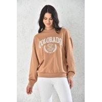 Home Fashion - Poleron Colorado Manga Larga Mujer Cafe Talla Unica