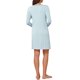 thumbnail image 3 of INSPIRE CHIC Camisón de Manga Larga a Rayas para Mujer con Almohadillas de Sujetador Integradas Vestido de Dormir Midi de Viscosa Suave Corte A-Línea Holgado Ropa de Casa Grande Rayas Verdes, 3 of 6