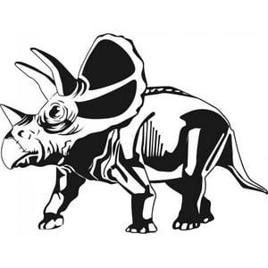 Rienda Libre Graphics - Decomural Triceratops Dinosaur Ws-17476