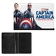 thumbnail image 2 of Capitán América 4 Porta Pasaporte y Cartera de Viaje Premium de Cuero PU, Funda de Pasaporte Bloqueo RFID con Ranuras para Tarjetas de Crédito, Estuche para Libro de Pasaporte para Familia 10cm × 15cm, 2 of 6