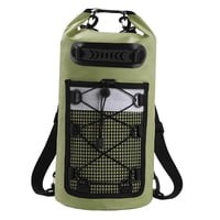 Ioensy - Bolsa Seca Ligera, Impermeable Ipx6, Para Playa, Natación, Hombre Y Mujer, Color Verde