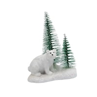 Magideal - Figurita Navideña De Animalito Adorable, Miniatura Artesanal, Adorno De Escritorio Navideño, Decoración Para El Hogar, Miniatura De Resina, Ideal Como Oso