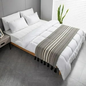 Top Lucky - Piecera De Algodon-Lino Flecos 70X210 Cm