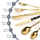 thumbnail image 5 of Juego de Cubiertos Tribal Cooking 49 Piezas Acero Inoxidable Dorado, 5 of 6
