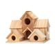 thumbnail image 5 of Casa de pájaros para el exterior de madera rústica rústica creativa de pájaros Nido para pájaros colgantes para pájaros para al aire libre para el pat, 5 of 5