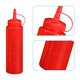 thumbnail image 3 of Juego de 2 dispensadores de alimentos transparentes y duraderos, sin fugas, con tapa para salsas, aceite y condimentos., 3 of 5
