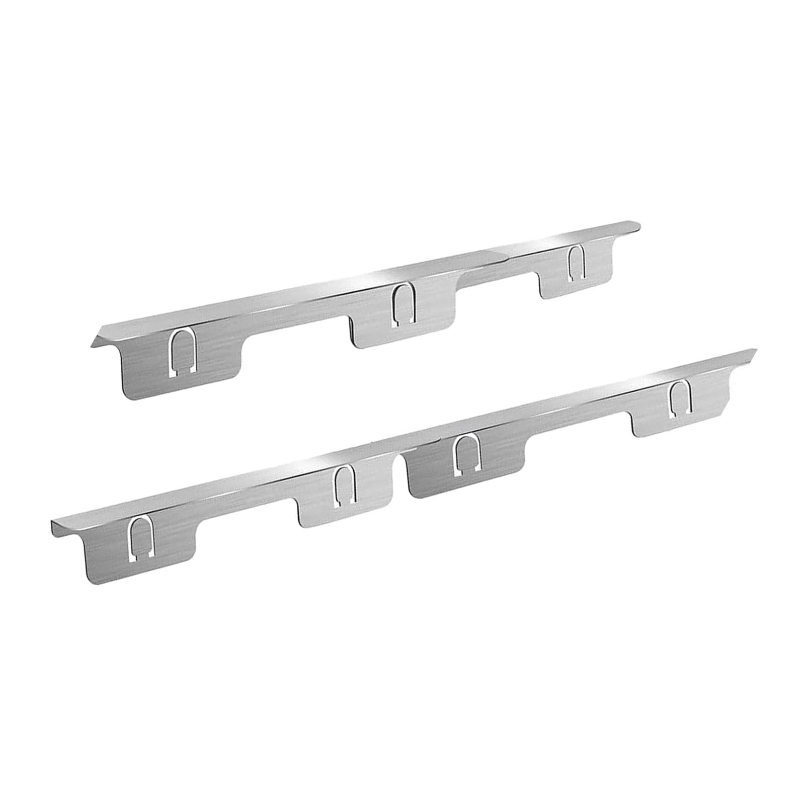 Magideal - 2 Piezas Cubierta Para Hueco De Estufa Tira Metálica Protectora Relleno Para Espacios De Cocina Sello Para Mostrador De Acero Inoxidable Para Prevenir Suciedad Adecuado Para El Hogar Argén