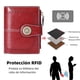 thumbnail image 4 of Cartera Para Mujer De Con Bloqueo Rfid Billetera Pequeño Con Cremallera Monedero De Dama Minimalista Tarjetero Moda De Gran Capacidad Regalos Para Chicas Y Mujeres, 4 of 6