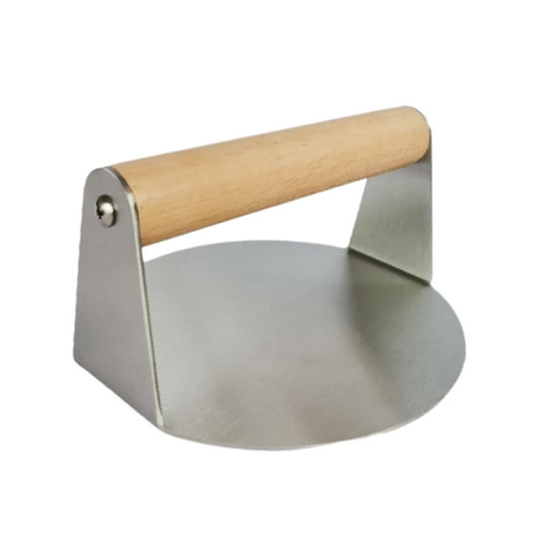 Máquina para hacer hamburguesas, prensa para parrilla, picadora de hamburguesas, máquina para hacer albóndigas, ayudante de cocina , Mango de madera