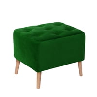 Latam Home - Pouf Lyon Tela Velvet Verde