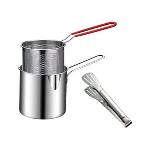 Bothyi - Olla Freidora Práctica Y Cómoda, Utensilios De Cocina Con Mango Para Restaurante, Uso Doméstico, Tipo A