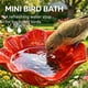 thumbnail image 3 of Estaca jardín flor metal hecha mano baño pájaros comedero agua mariposas césped decoración, 3 of 7