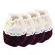 thumbnail image 3 of 4 piezas antideslizante silla pierna protectores de piso gorras calcetines de tela púrpura oscuro, 3 of 5