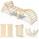 thumbnail image 1 of Set Pikler Triangle CMFYDAILY Montessori 7 en 1 con rampa y arco, 1 of 3