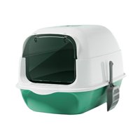 Magideal - Caja De Arena Para Gatos Con Capucha Y Tapa, Inodoro Grande Para Gatos, Arenero, Suministros Para Mascotas, Bandeja De Arena Para Gatos, Caja De Arena , Verde