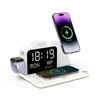 Cargador Inalámbrico Acer 7 En 1 30W Rápido Para Iphone Y Apple Watch