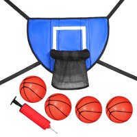 Magideal - Aro De Baloncesto Para Trampolín, Accesorios De Fijación De Trampolín, Juego De Portería Para Niños Y Niñas, Marco De Baloncesto De Fácil Instalación