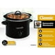 thumbnail image 3 of Olla de cocción lenta manual redonda de 2-QT Crock-Pot, negra (SCR200-B), 3 of 3