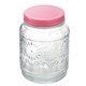 thumbnail image 2 of Canister 900ML 2 Piezas Vidrio Tapa Rosado, 2 of 2