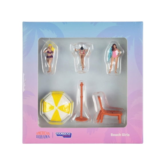 Set de figuras diecast Beach Girls a escala 1/64 Tarmac Works