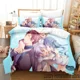 thumbnail image 1 of DanMachi Hestia Bedding Set Duvet Cover Bed Set Quilt Cover Pillowcase Comforter Boys Adult Bed Sheets, 1 of 5