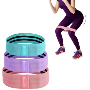 Genérica - Set 3 Bandas Elásticas Resistencia Para Glúteos Piernas