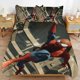thumbnail image 3 of Cartoon Spiderman Kid Boy Room Decor Size Bedding Set for 3 Piece Bedding with 1 Flat Sheet And 2 Pillowcases Twin, 3 of 5