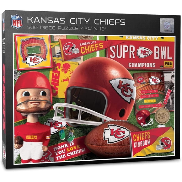 Rompecabezas YouTheFan NFL Retro de 500 piezas, 18 x 24