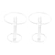 thumbnail image 4 of 2 piezas Pedestal Display Riser Stands Soporte de exhibición de joyería Moderno acrílico decorativo Pedestal claro Soporte de joyería para decoración , 8 cm de alto, 4 of 5