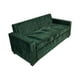 thumbnail image 3 of Sofa Cama Milano Tres Posiciones Felpa Verde, 3 of 3