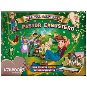 Latinbooks - El Pastor Embustero - Mis Fábulas Clásicas En 3D Blanco