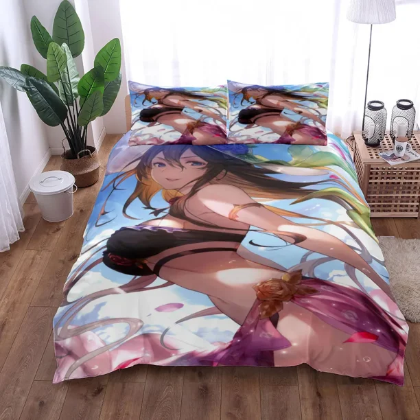 Azur Lane Duvet Cover Set Double Bed Linen Set Bed Sheets