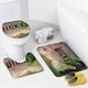 thumbnail image 4 of Wicked película-theme 4-Piece Shower Curtain Set with Rugs, Waterproof Bathroom Decor Set Includes Bath Mat, U-Shaped Rug, Toilet Lid Cover and Curtain with Hooks, 4 of 6