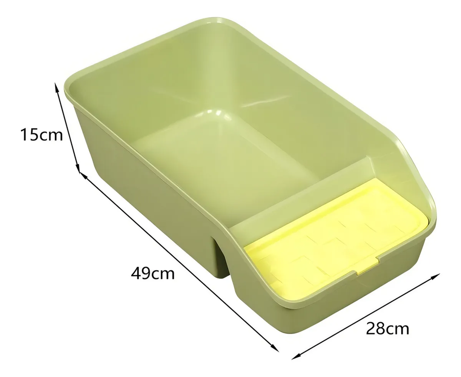 Genérico - Arenero Grande Abierto Para Gatos - Baño Sanitario Xl Color Rojo