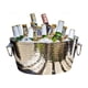 thumbnail image 1 of Tina Para Bebidas De Acero Inoxidable Martillado Con Aislamiento De 11 4 Litros, 1 of 8