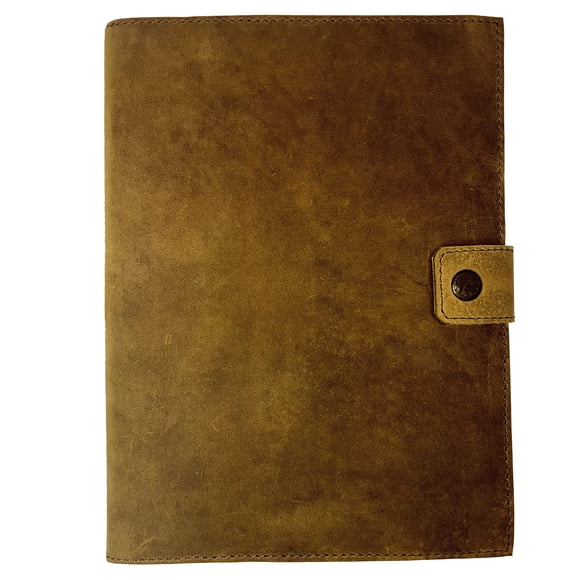 Libreta De Piel Tamaño A5 Con Líneas Recargables 200 Páginas