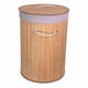 thumbnail image 1 of Canasto Cesto Ropa Sucia Pleglable Look Bambu Redondo con Tapa, 1 of 8