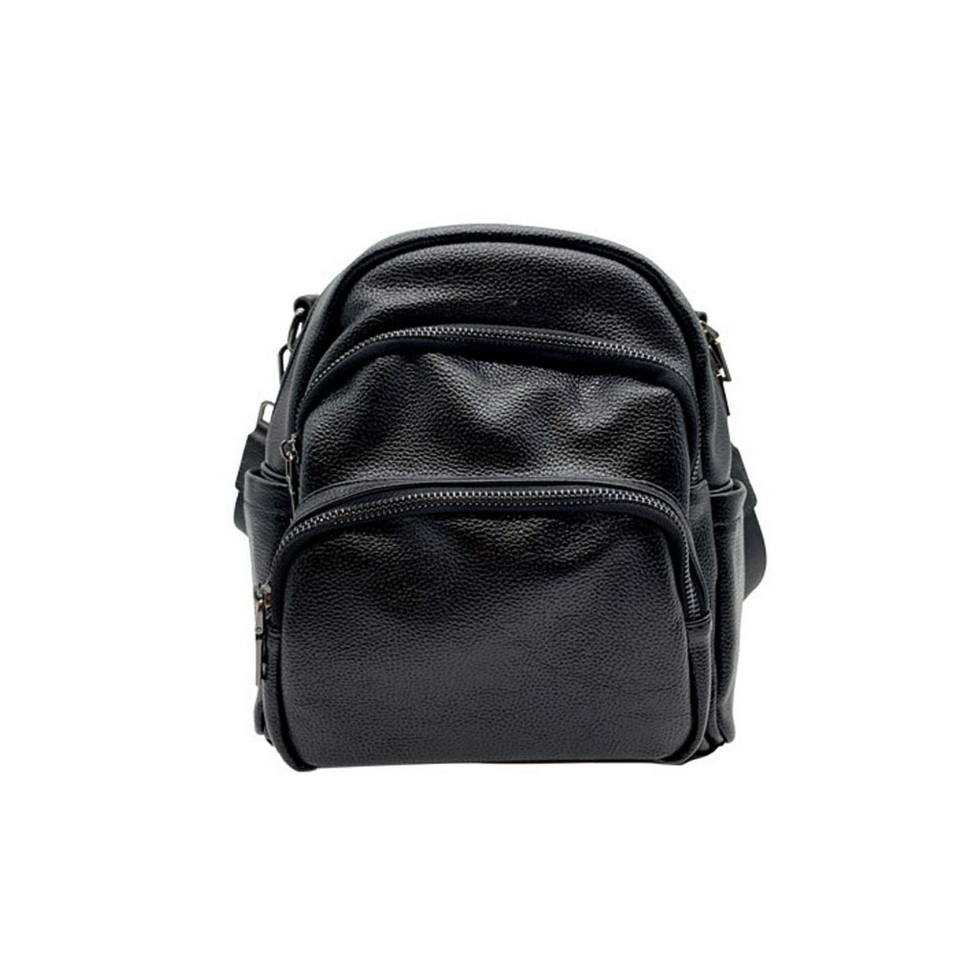 Todopiel - Mochila Cuero Negro Cru76