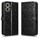 thumbnail image 1 of Funda Cartera Lunares TCL NxtPaper 70 Pro con Tarjetero, Correa y Soporte Negro, 1 of 6
